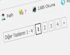 Eklentisiz Sayfalama Özelliği Ekleme