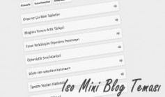 İso Mini Blog WordPress Teması