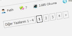 eklentisiz sayfalama kodu